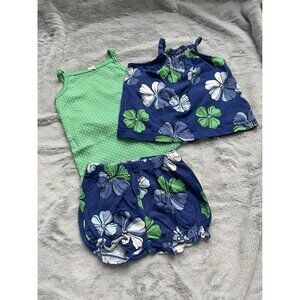 Baby Girls Floral & Polka Dot Summer 9MO Outfit Set